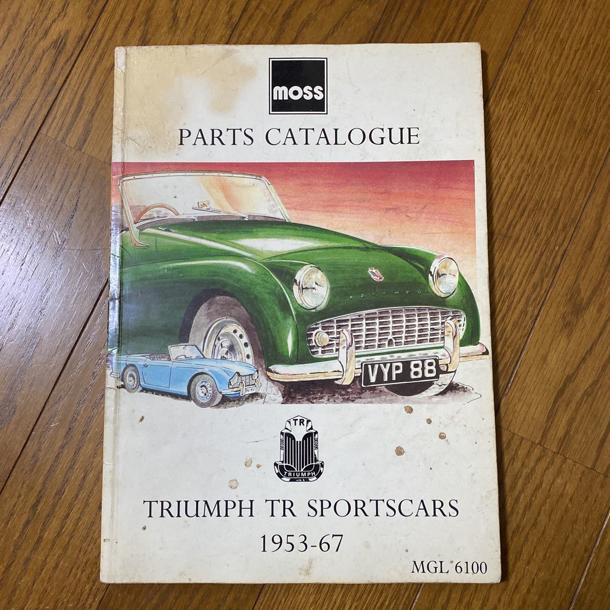 英国 TRIUMPH TR SPORTS CARS Parts Catalogue moss 1953-67 英国車 トライアンフ 洋書_画像1