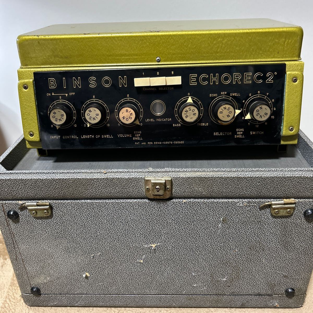 BINSON ECHOREC 2 T7E Japan export specification bin son eko -rek ultra rare magnetism disk type eko - Italy made Vintage effector 