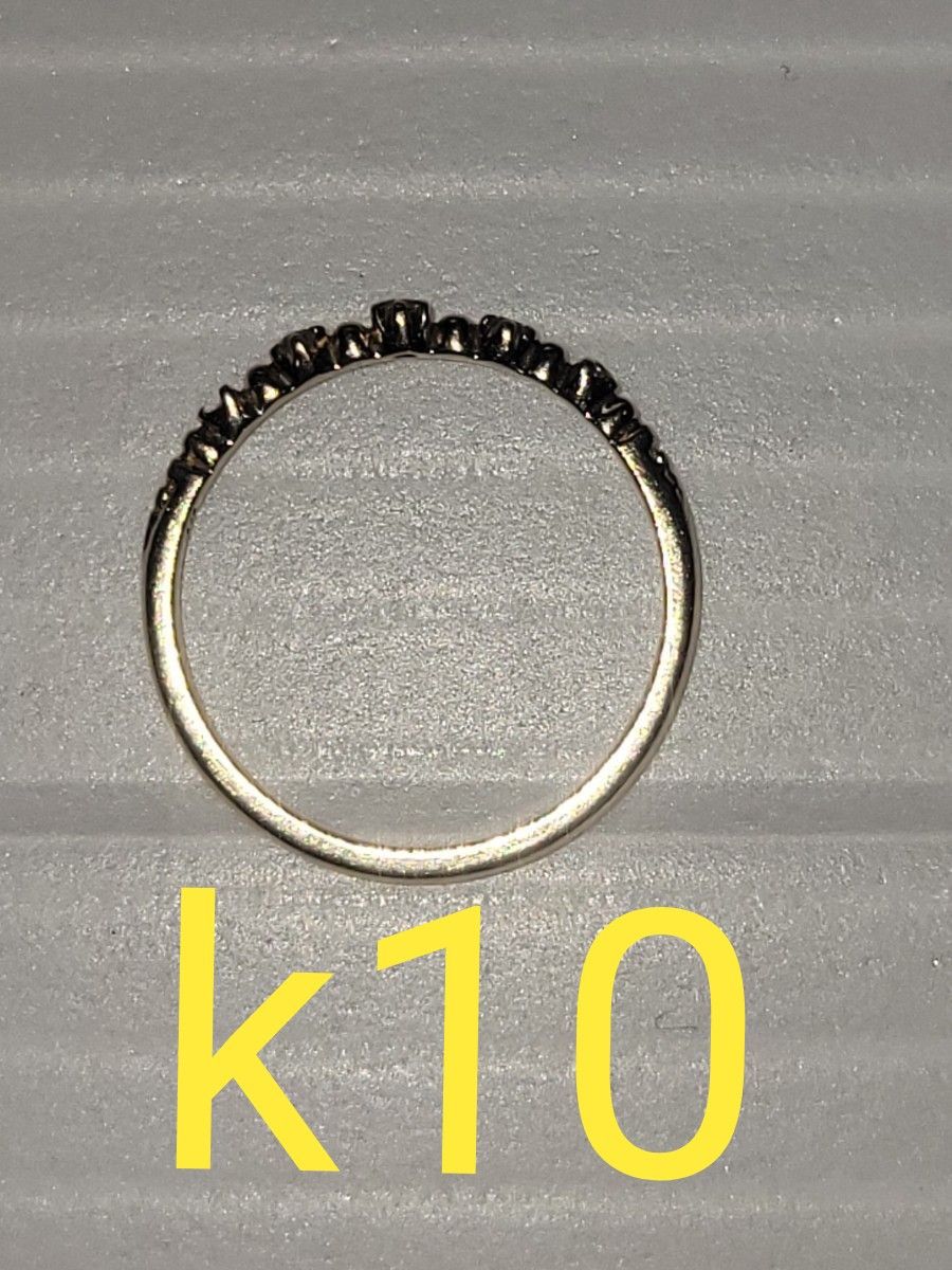 ノジェスダイヤリングK10 0 02ct 約3号 13 7mm ジャンク品 指輪 ノジェスダイヤリングK10 0 02ct 約3号 13 7mm ジャンク品 指輪