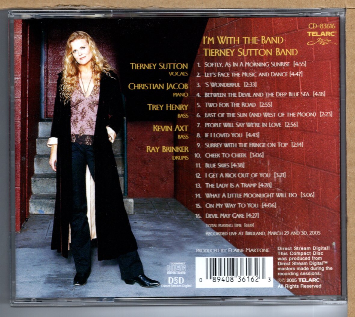 【中古CD】TIERNEY SUTTON / I'M WITH THE BAND_画像2