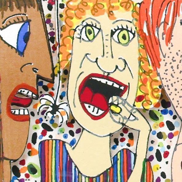 【真作】【WISH】ジェームス・リジィ James Rizzi「JELLY BEAN」3Dシルクスクリーン 1989年作 直筆サイン ◆人気作 　 #24022485_画像5