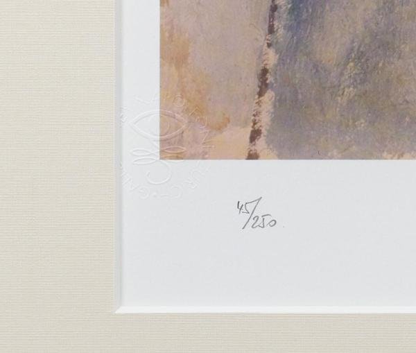 【真作】【WISH】アメデオ・モディリアーニ Amedeo Modigliani リトグラフ 15号大 大作 女性像 　　〇エコールドパリの画家 #24012780_画像8