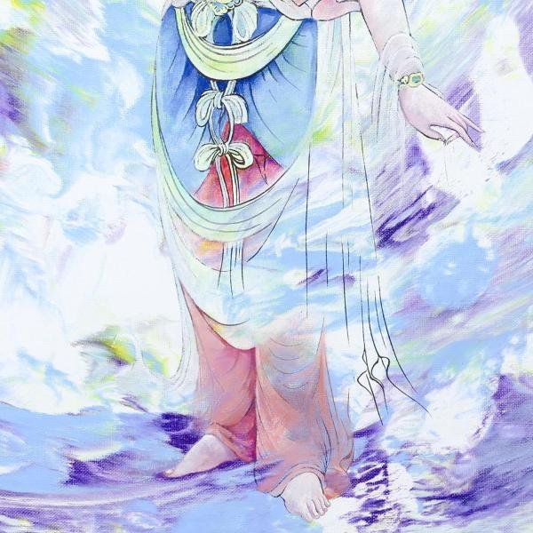 Yahoo!オークション - 【真作】【WISH】龍敬子「聖観音立像 Yahoo!オークション - 【真作】【WISH】龍敬子「聖観音立像
