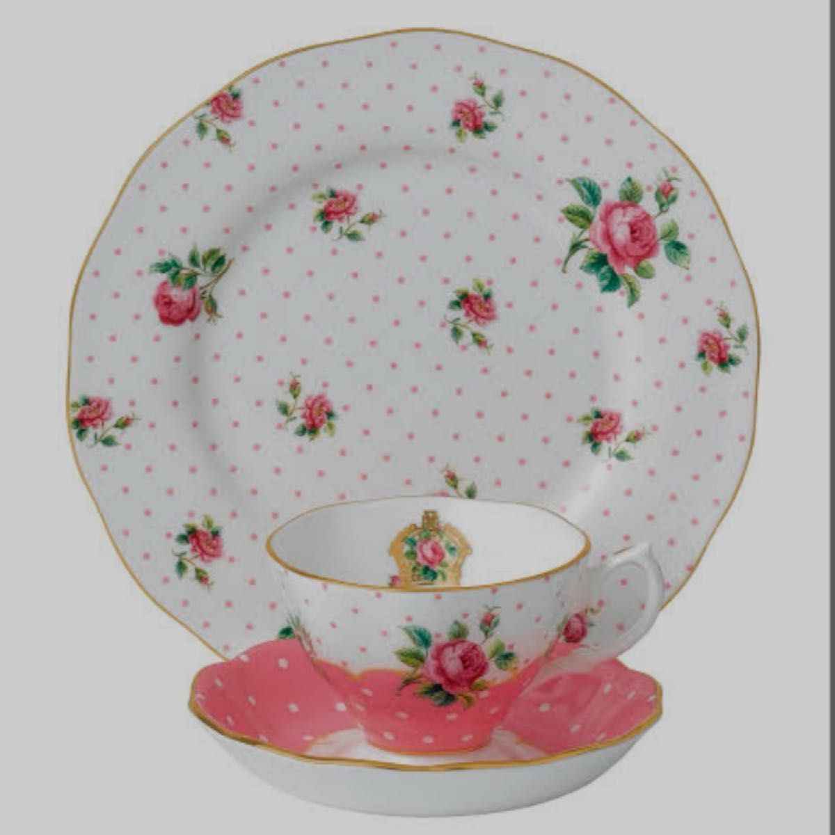 Royal Albert Cheeky Pink3Piece set ロイヤルアルバートカップ Royal Albert Cheeky Pink3Piece set ロイヤルアルバートカップ