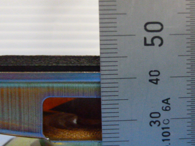 ジャンク品 JVC製 ウッドコーンスピーカー 寸法 200mm×40mm×43mm 2個セット(不揃い品)_画像3