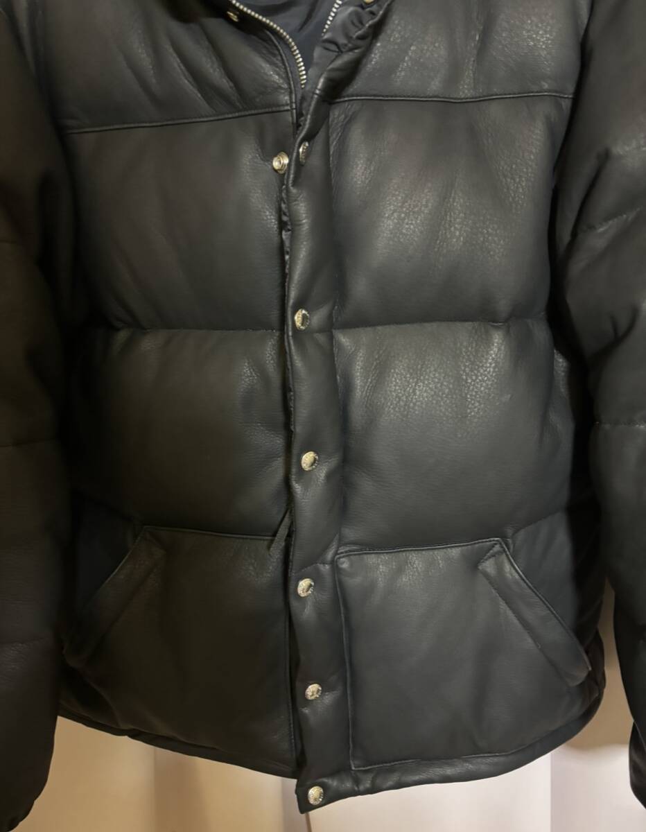 即決！美品2024新作¥286000★JOE McCOY DEERSKIN DOWN JACKET（ディアスキンダウンジャケット）42ブラック◯送料込リアルマッコイズ鹿革_画像5