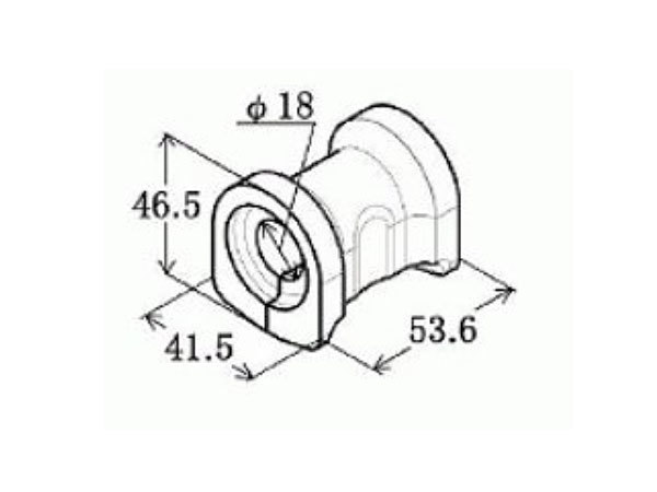 ■エブリイ DA64V DA64W スタビライザーブッシュ インナ側 2個セット フロント 大野ゴム H17.08～H27.02 送料無料_画像4