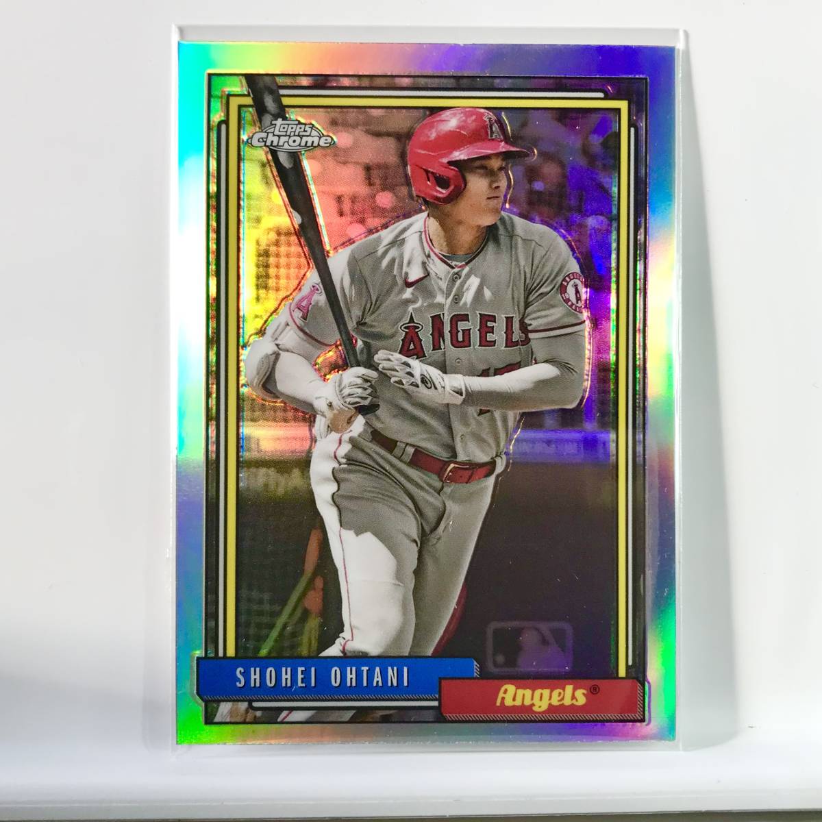 激レア★大谷翔平 虹色インサートカード 2021 Topps Update Series 1992 TC92-4 ★ ホロ リフレクター MVP ジャージ レリック サイン等各種_画像1