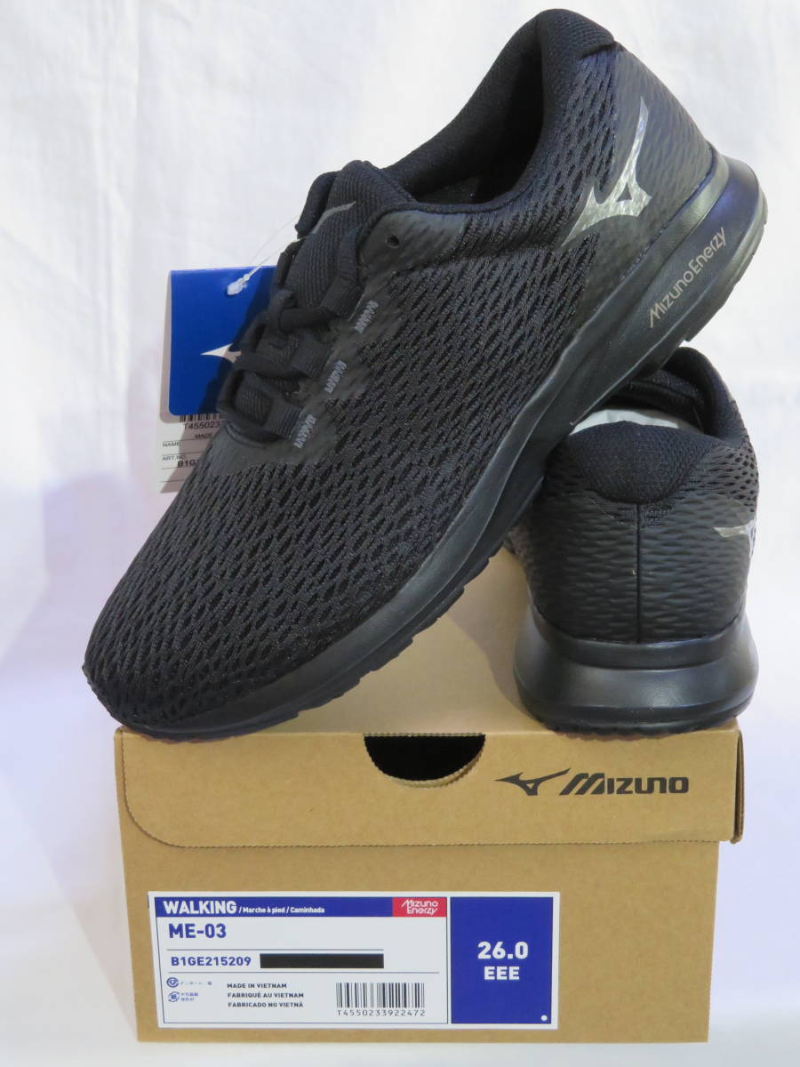 845 Mizuno ME-03 ( walking ) black 26.0