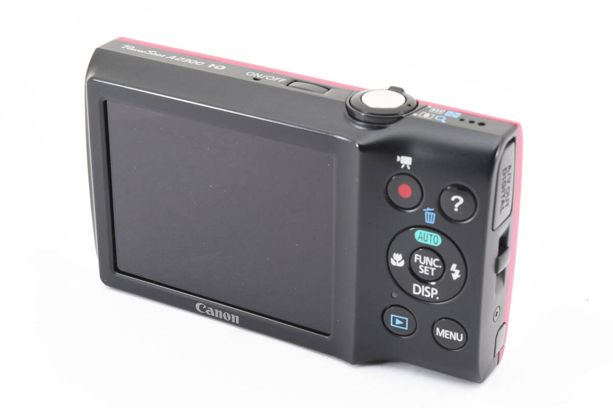  【動作良好美品★】BENETTONカメラケースその他付属品多数★Canon キヤノン Powershot A2300 レッド コンパクトデジタルカメラ #M10239_画像5