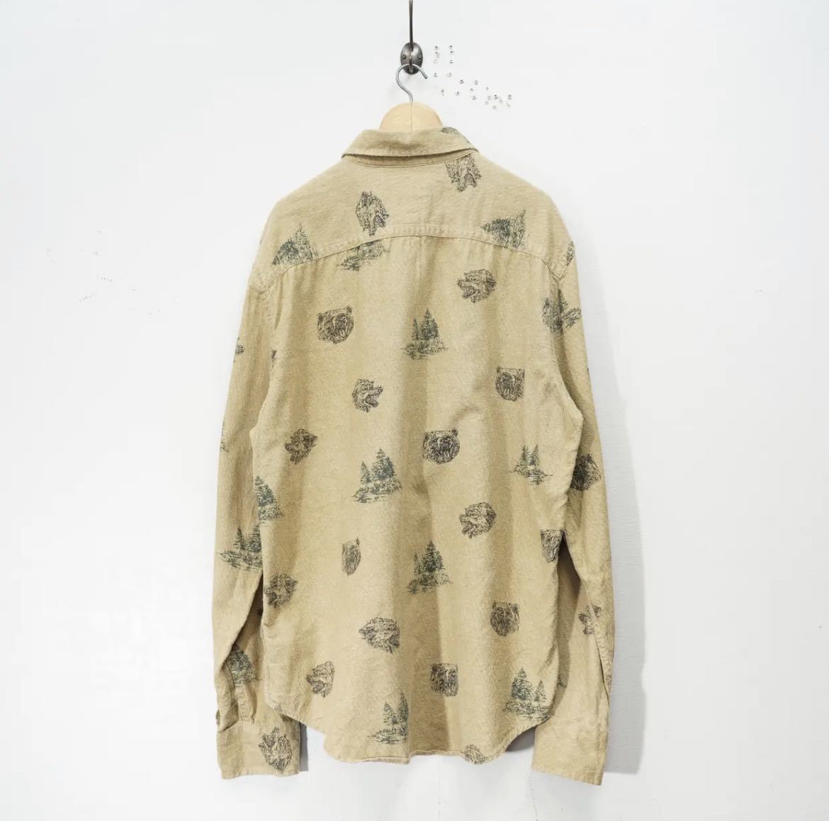 USA VINTAGE ANIMAL PATTERNED DESIGN SHIRT/アメリカ古着アニマル柄デザインシャツ_画像4