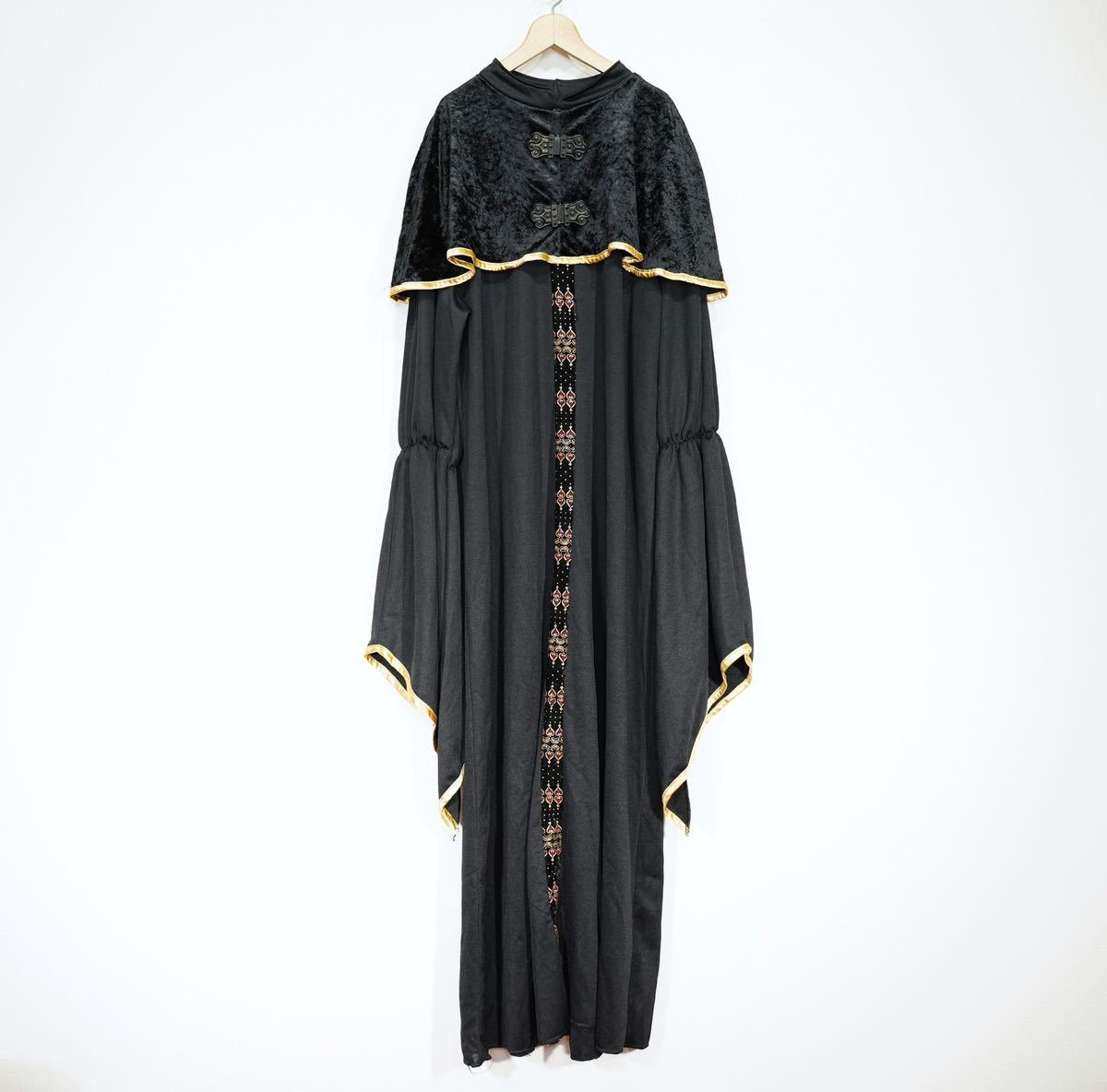 *SPECIAL ITEM* USA VINTAGE RUBIE'S VELOUR CAPE DESIGN COSTUME ONE PIECE/アメリカ古着ベロアケープデザインコスチュームワンピース_画像4