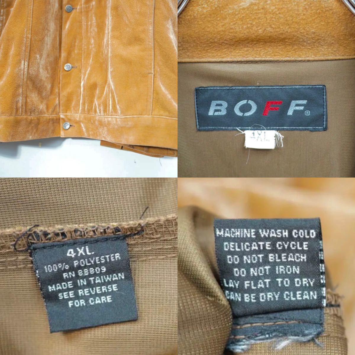 USA VINTAGE BOFF FAKE SUEDE EXTRA OVER SHIRT JACKET/アメリカ古着フェイクスウェード超オーバーシャツジャケット