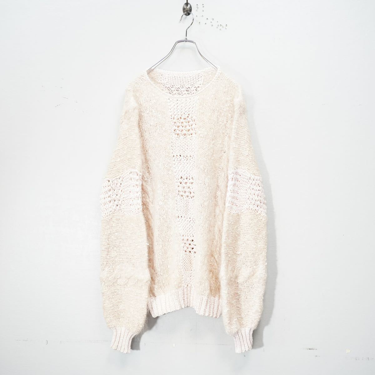 EU VINTAGE CABLE DESIGN MOHAIR KNIT/ヨーロッパ古着ケーブル EU VINTAGE CABLE DESIGN MOHAIR KNIT/ヨーロッパ古着ケーブル