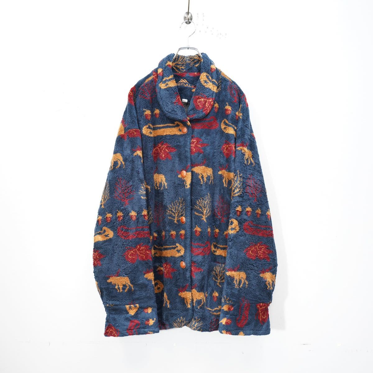USA VINTAGE DENALI ANIMAL PATTERNED FLEECE JACKET/アメリカ USA VINTAGE DENALI ANIMAL PATTERNED FLEECE JACKET/アメリカ