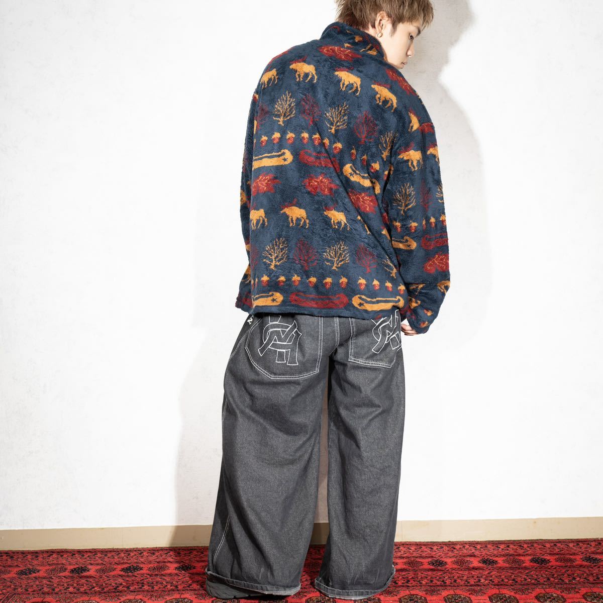 USA VINTAGE DENALI ANIMAL PATTERNED FLEECE JACKET/アメリカ USA VINTAGE DENALI ANIMAL PATTERNED FLEECE JACKET/アメリカ