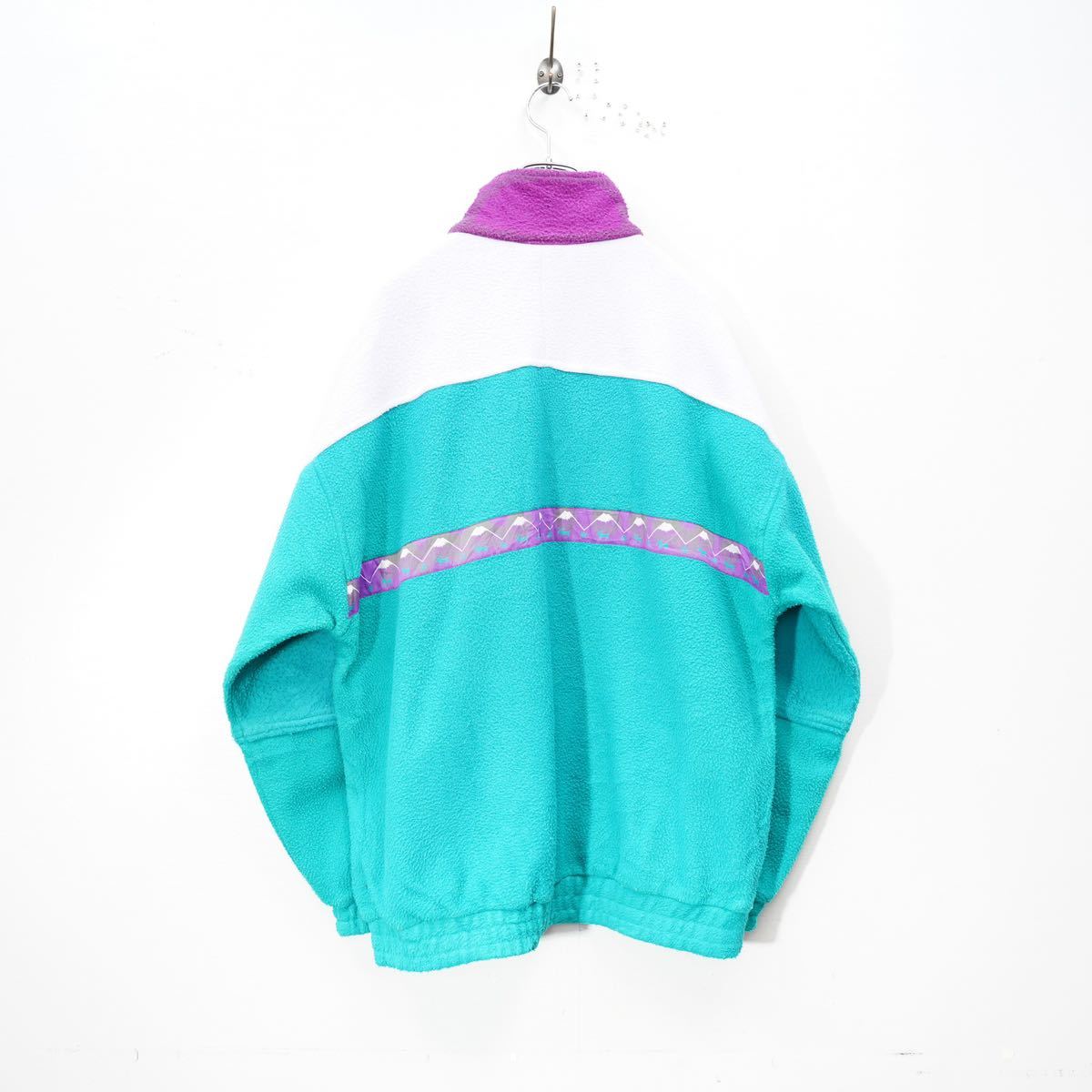 EU VINTAGE MASTER HALF ZIP DESIGN FLEECE JACKET/ヨーロッパ古着ハーフジップデザインフリースジャケット_画像5