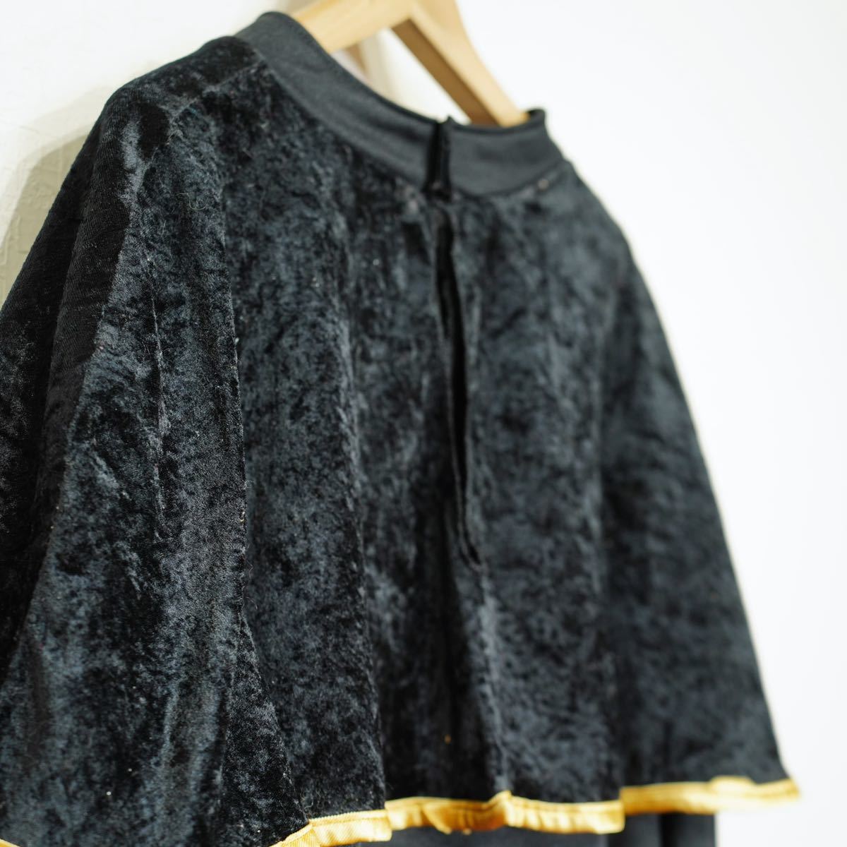 *SPECIAL ITEM* USA VINTAGE RUBIE'S VELOUR CAPE DESIGN COSTUME ONE PIECE/アメリカ古着ベロアケープデザインコスチュームワンピース_画像8
