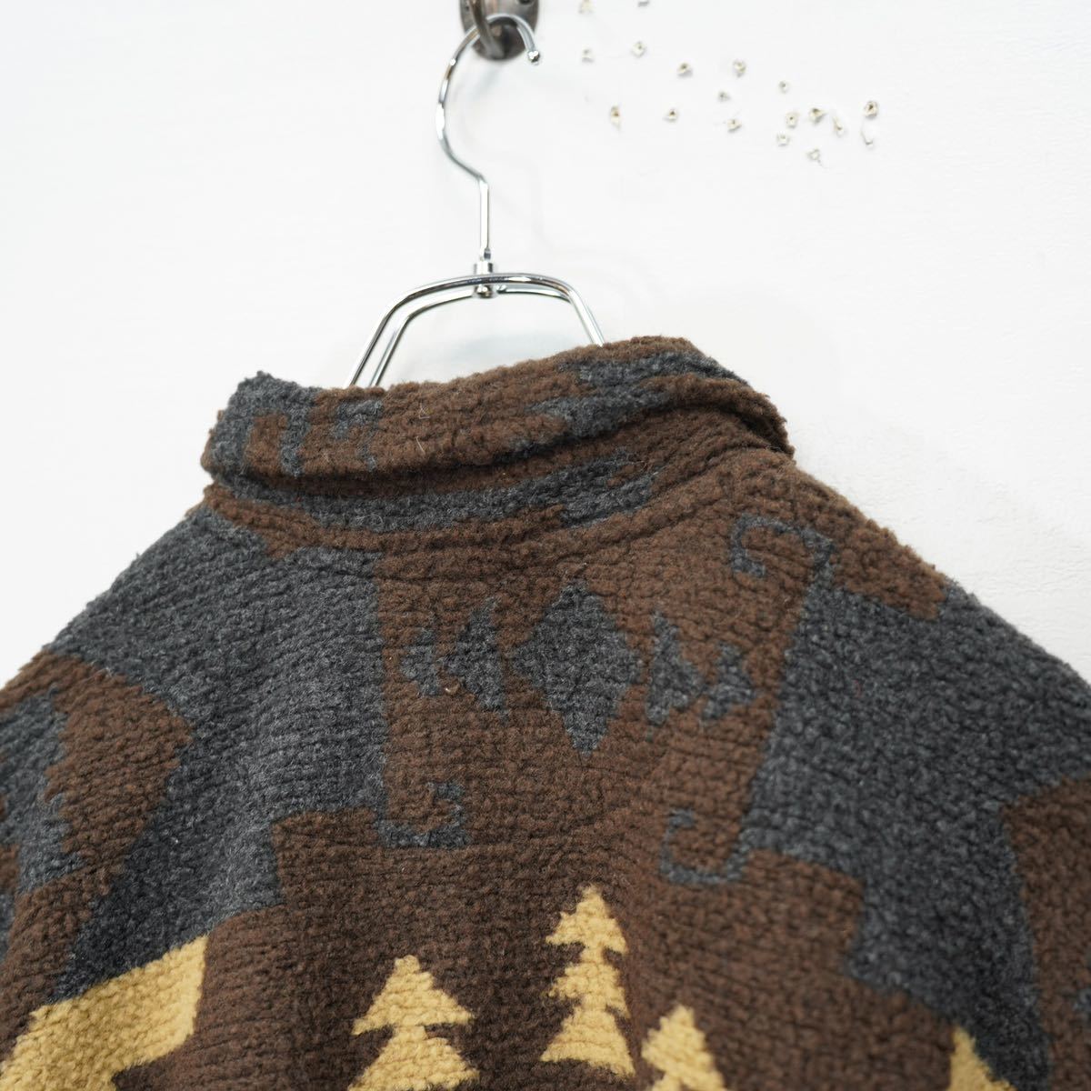 USA VINTAGE MUSKOKA NATIVE PATTERNED FLEECE JACKET/アメリカ USA VINTAGE MUSKOKA NATIVE PATTERNED FLEECE JACKET/アメリカ