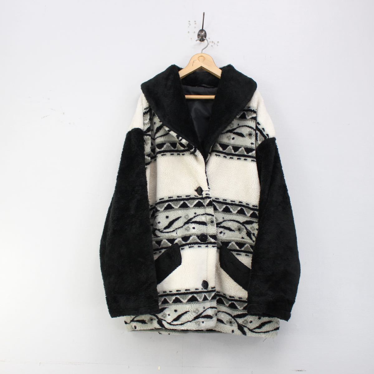 SPECIAL ITEM* USA VINTAGE SHAWL COLLAR FLEECE JACKET SPECIAL ITEM* USA VINTAGE SHAWL COLLAR FLEECE JACKET
