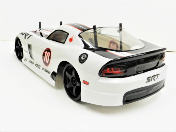 * turbo with function * 2.4GHz 1/10 drift radio controlled car Dodge wiper type white [ has painted final product * full set ]