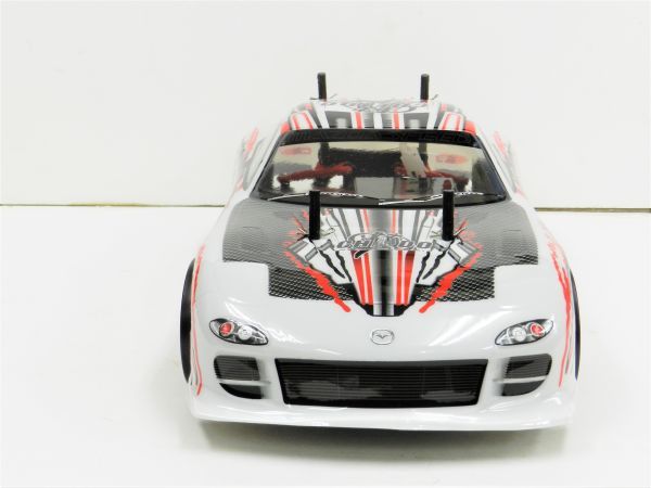 * turbo with function * 2.4GHz 1/10 drift radio controlled car Mazda RX-7 FD3S type white 2[ has painted final product * full set ]