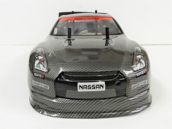 * turbo with function * 2.4GHz 1/10 drift radio controlled car R35 GTR type carbon black [ has painted final product * full set ]