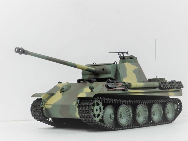 ☆塗装済み完成品戦車ラジコン☆ Heng Long 2.4GHz 1/16 戦車ラジコン パンサーG 3879-1【赤外線バトルシステム付 対戦可能 Ver.7.0】