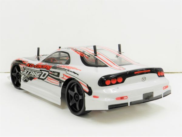 ☆ターボ機能付き☆ 2.4GHz 1/10 ドリフトラジコンカー マツダ ＲＸ-7 FD3S タイプ 白2【塗装済み完成品・フルセット】_画像4