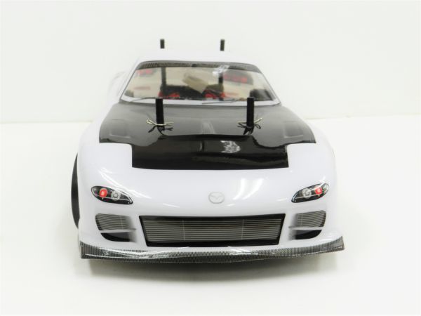 * turbo with function * 2.4GHz 1/10 drift radio controlled car Mazda RX-7 FD3S type white black [ has painted final product * full set ]