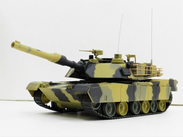 品質一番の Heng Long 2.4GHz 1/24 アメリカ軍 M1A2 エイブラムス ※3816-1/2【赤外線バトルシステム付 対戦可能 塗装済み完成品 】 戦車、軍用車両