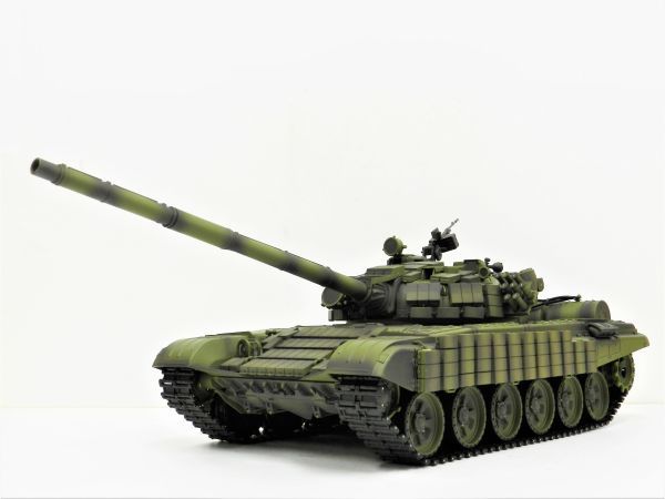 ☆塗装済み完成品☆ Heng Long Ver.7.0 2.4GHz ロシア T-72 MBT 3939-1【赤外線バトルシステム付 対戦可能 】やられメカ! ビックリ箱!_画像1