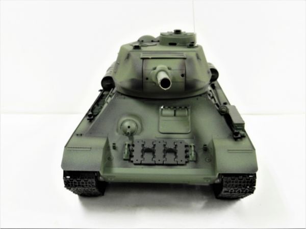 * has painted final product tank radio-controller * Heng Long 2.4GHz 1/16 tank radio-controller so ream T-34 3909-1 [ infra-red rays Battle system attaching against war possibility Ver.7.0]