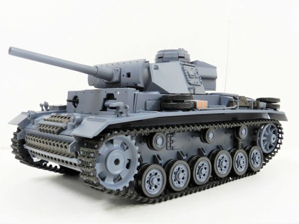 【当店一番人気】 1/16ドイツ陸軍 2.4GHz Long Heng 【塗装済み完成品】 III号 Ver.7.0】 対戦可能 3848-1【赤外線バトルシステム付 PanzerIII-L German L型 戦車、軍用車両