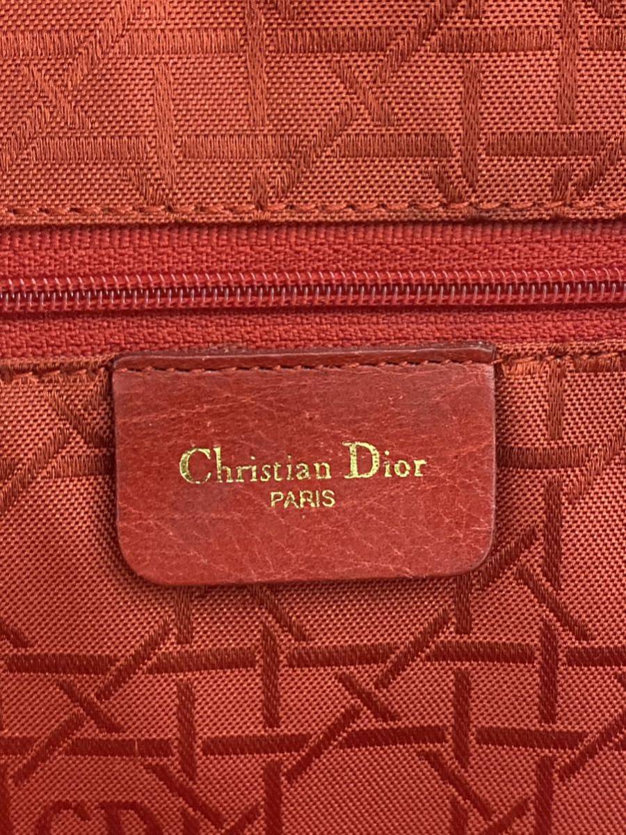 Christian Dior クリスチャンディオール ハンドバッグ ゴールド金具 ナイロン カナージュ ブラック レディディオール _画像7