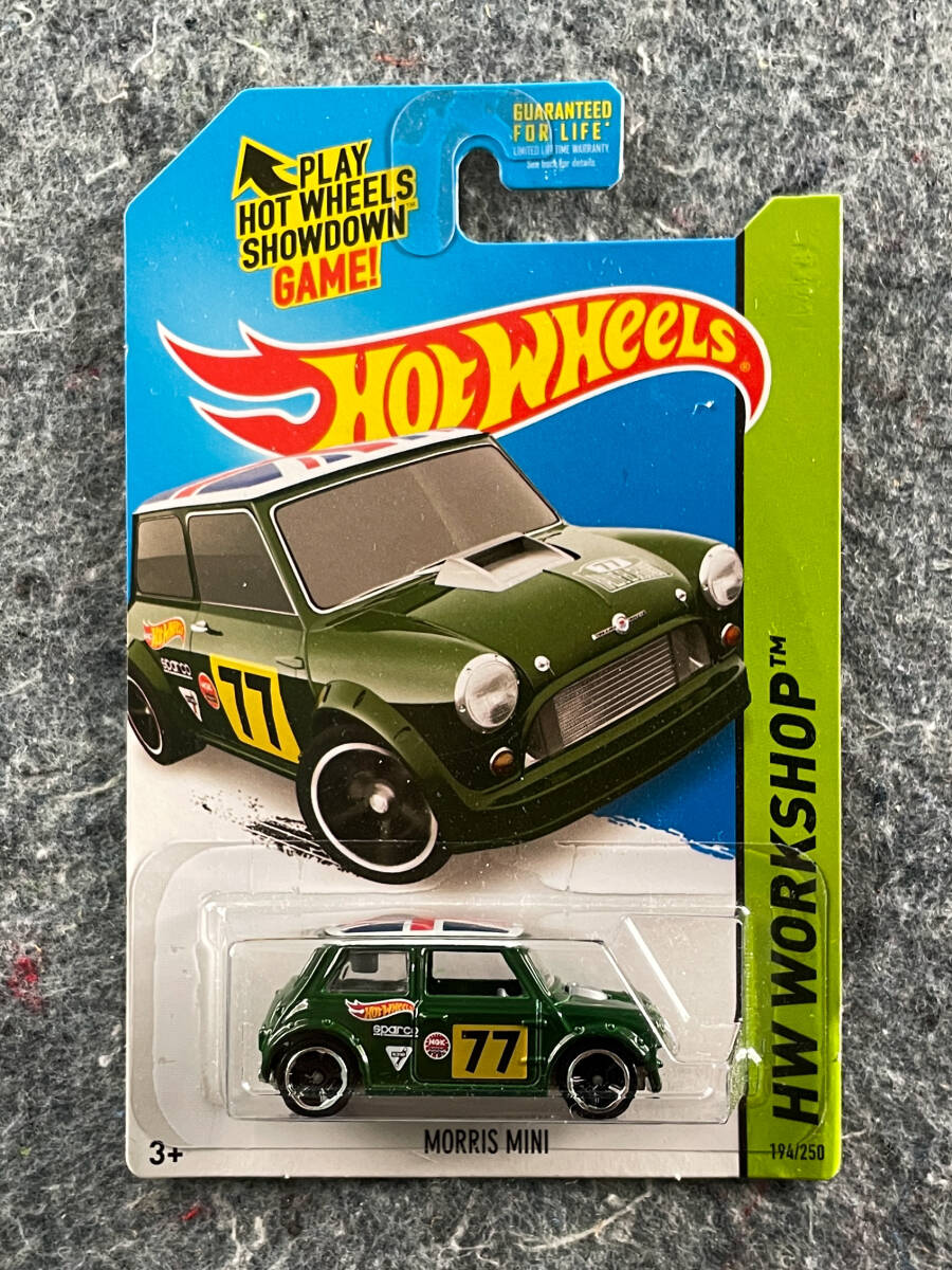 Hot Wheels 2014 Morris Mini ホットウィール モーリス ミニ グリーン USカード_画像1