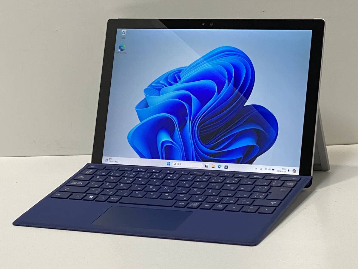 ★1円スタート 使用1516h 第6世代Core i5 Surface Pro 4 1724 Core i5 6300U 2.4GHz/4GB/NVMe128GB/WiFi/WebCam/12.3タッチパネル_画像1