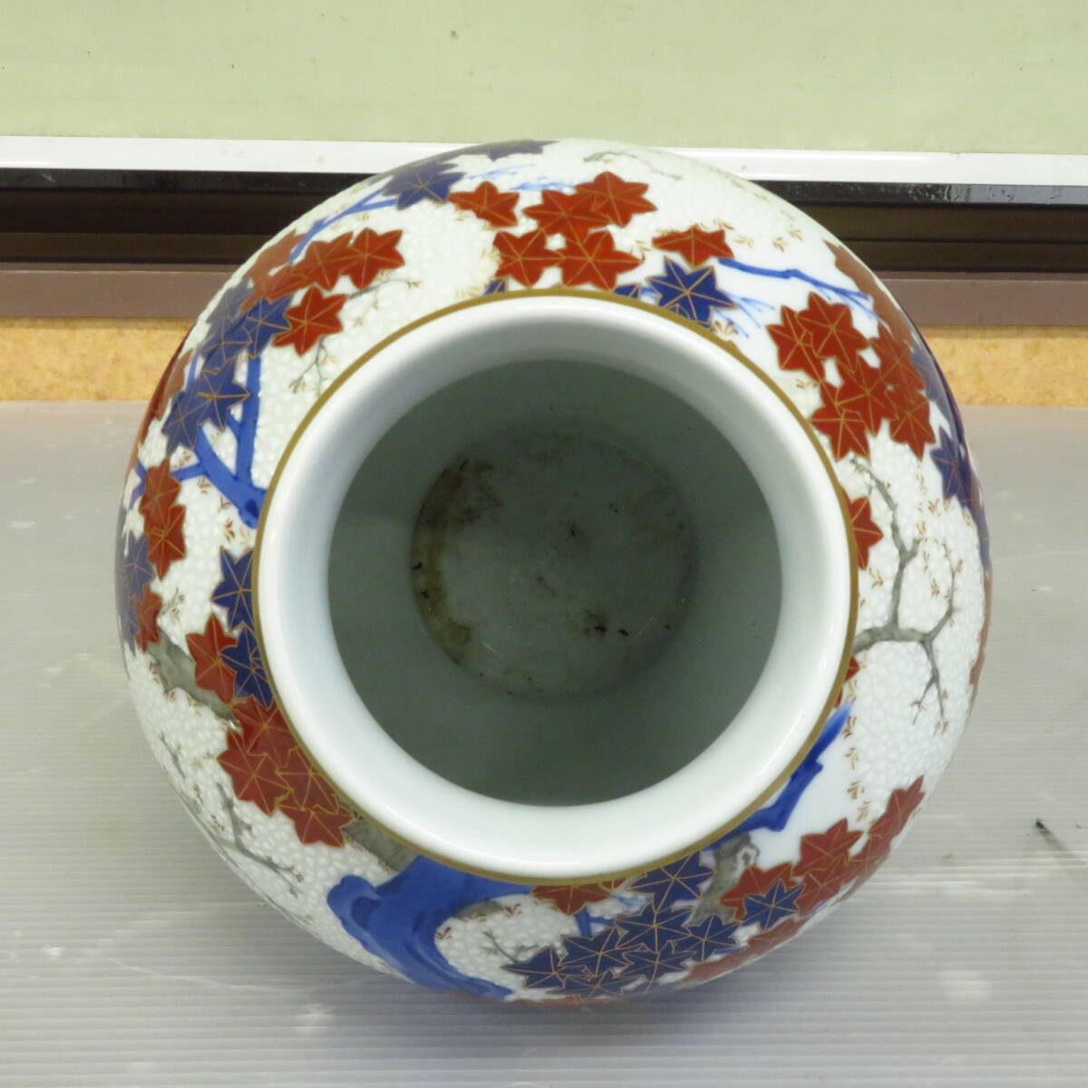 ☆香蘭社 美品 青海波鶴 飾り壺金彩(小)☆ - 置物 ☆香蘭社 美品 青海波鶴 飾り壺金彩(小)☆ - 置物