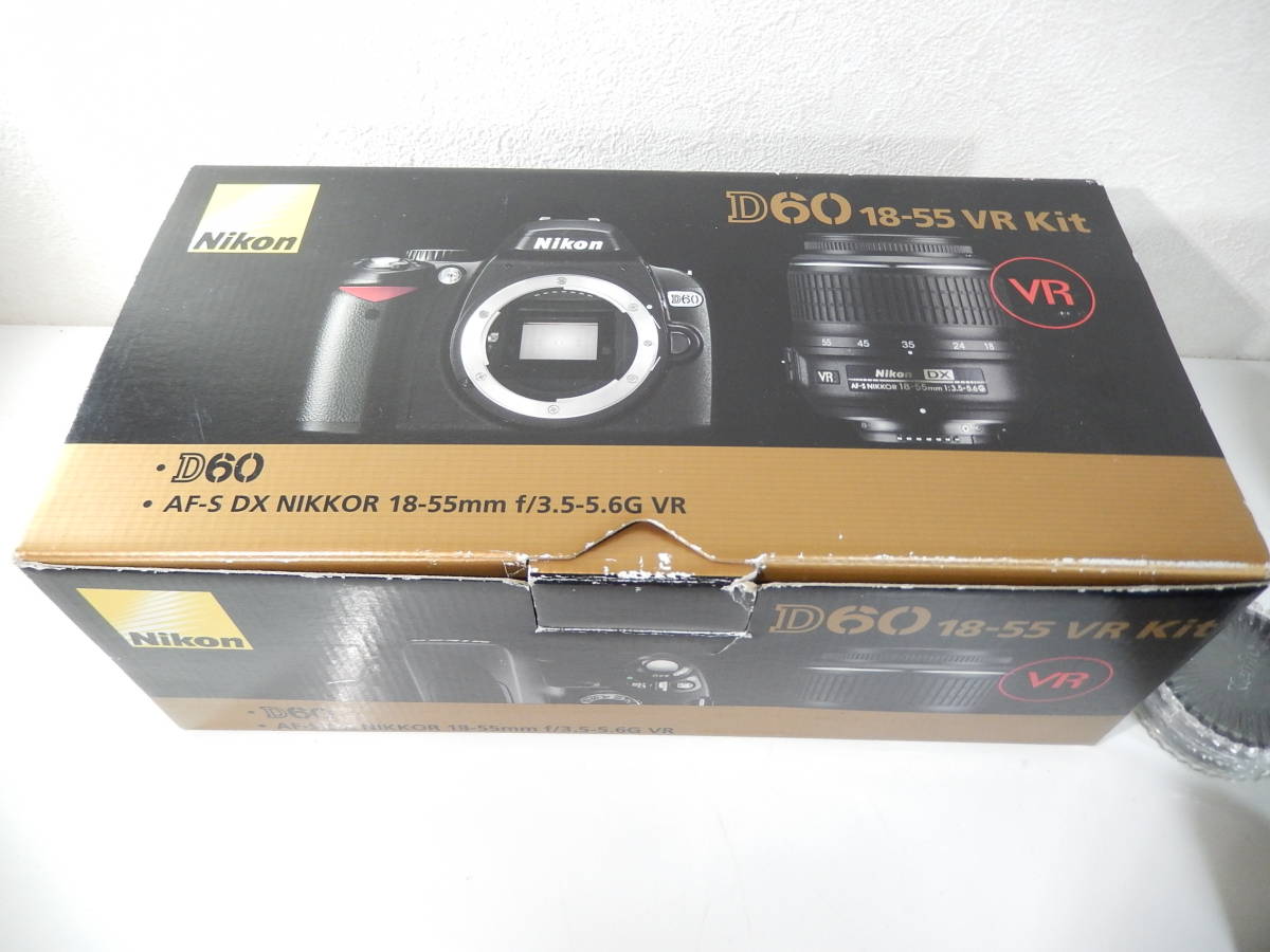 【管MA0252】1000円～ 美品 NIKON ニコン デジタル一眼レフ D60 18-55 VR Kit レンズキット 追加レンズ付 動作確認済_画像2