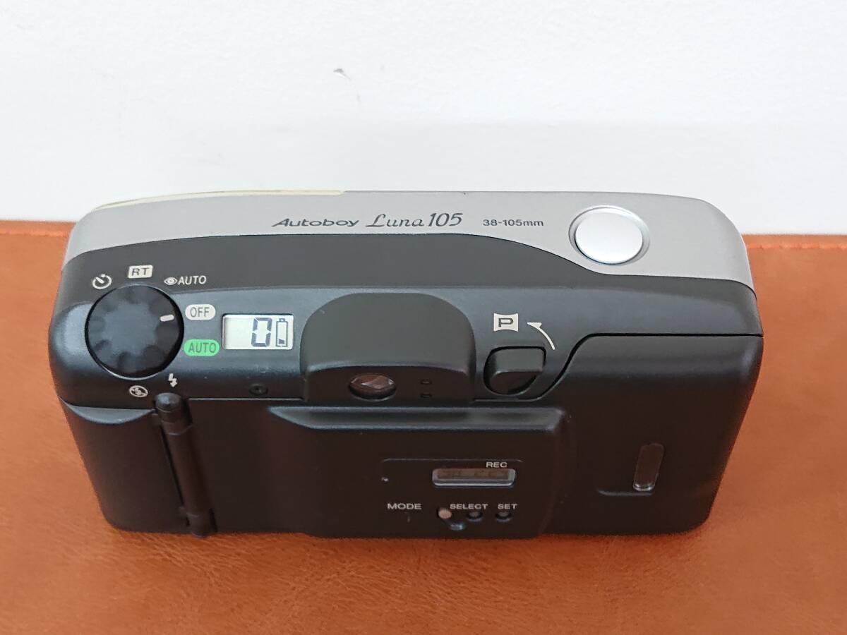 【管KA0220】1000円～ 美品 Canon キヤノン コンパクトフィルムカメラ Autoboy Luna 105 通電確認済 オートボーイ ルナ_画像3
