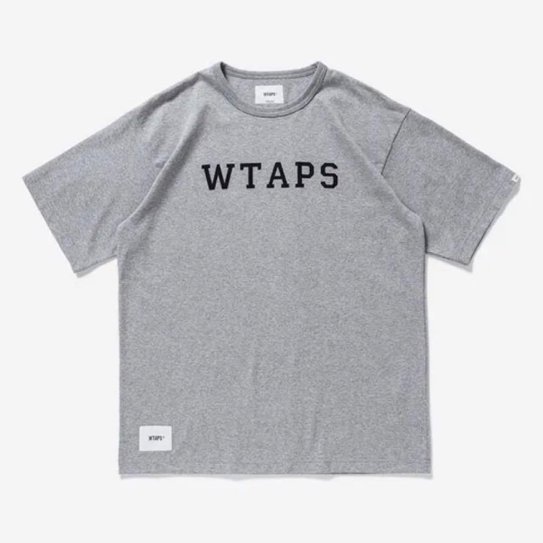 WTAPS 2021 SS COLLEGE SS GRAY サイズ M x02 BLANK DESIGN ACADEMY ダブルタップス_画像1