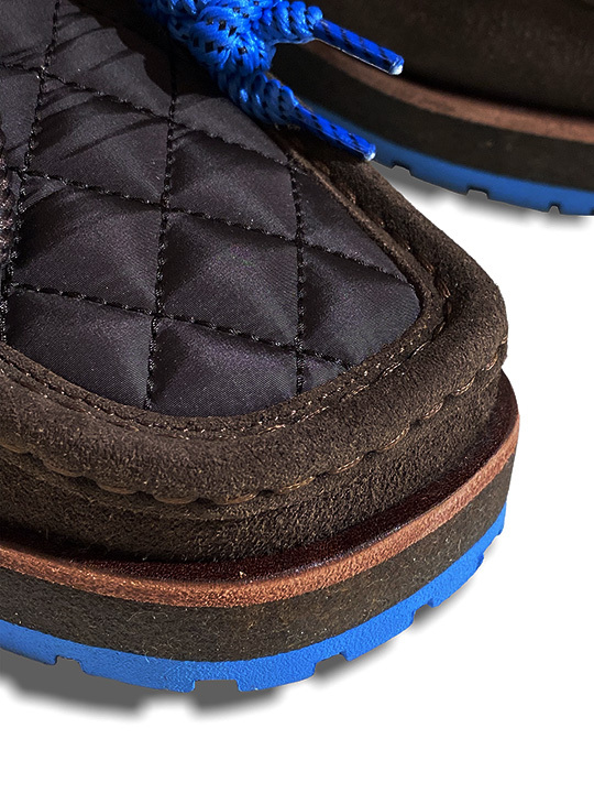 定価6万 MONCLER GENIUS×CLARKS モンクレール×クラークス レザー×キルティングワラビーシューズ モカシンシューズ 靴 国内正規 42_画像7