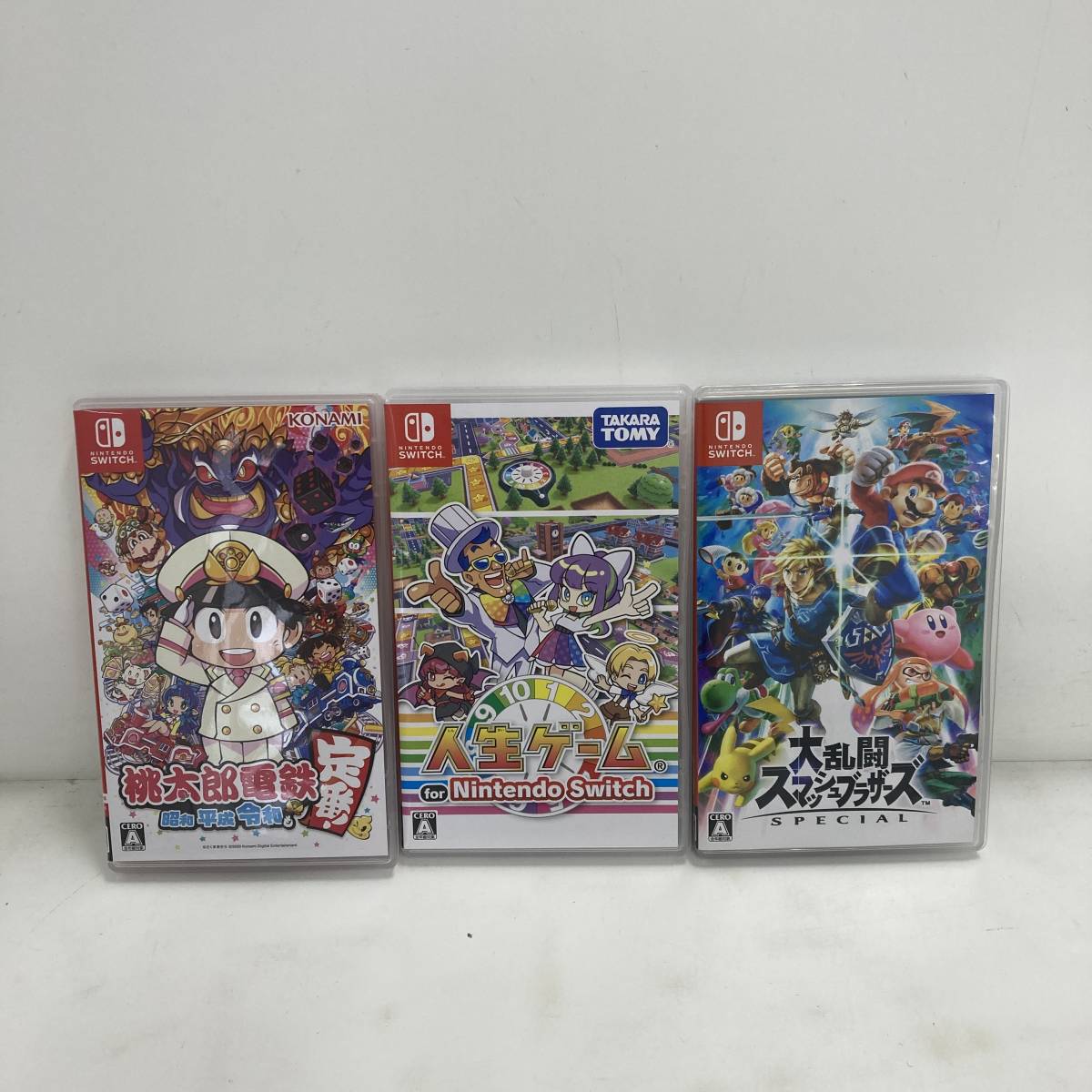 1円～】Nintendo Switchソフト3本セット 桃太郎電鉄 大乱闘スマッシュ