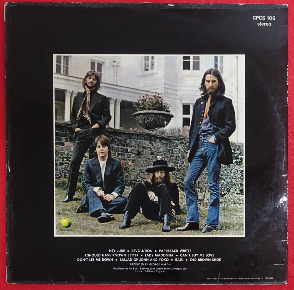 極美! 超レア! UK Original 初回 APPLE Export CPCS 106 HEY JUDE / The Beatles MAT: 1/1+2A/1M Revolutions_画像2