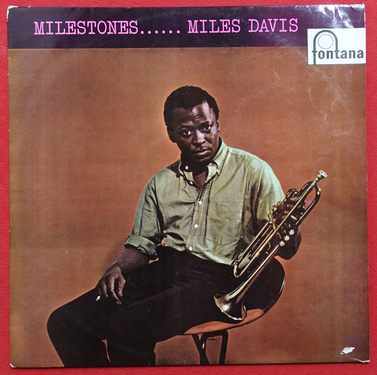 極美! UK Fontana MONO TFL 5035 オリジナル MILESTONES / Miles Davis MAT: 1L1/2L1_画像1