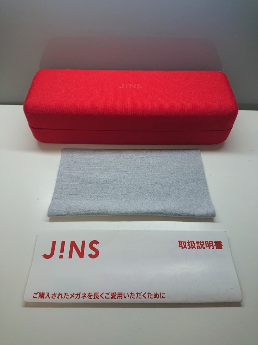 ヤ③ JINS メガネケース メガネ拭き 取扱説明書付き_画像1