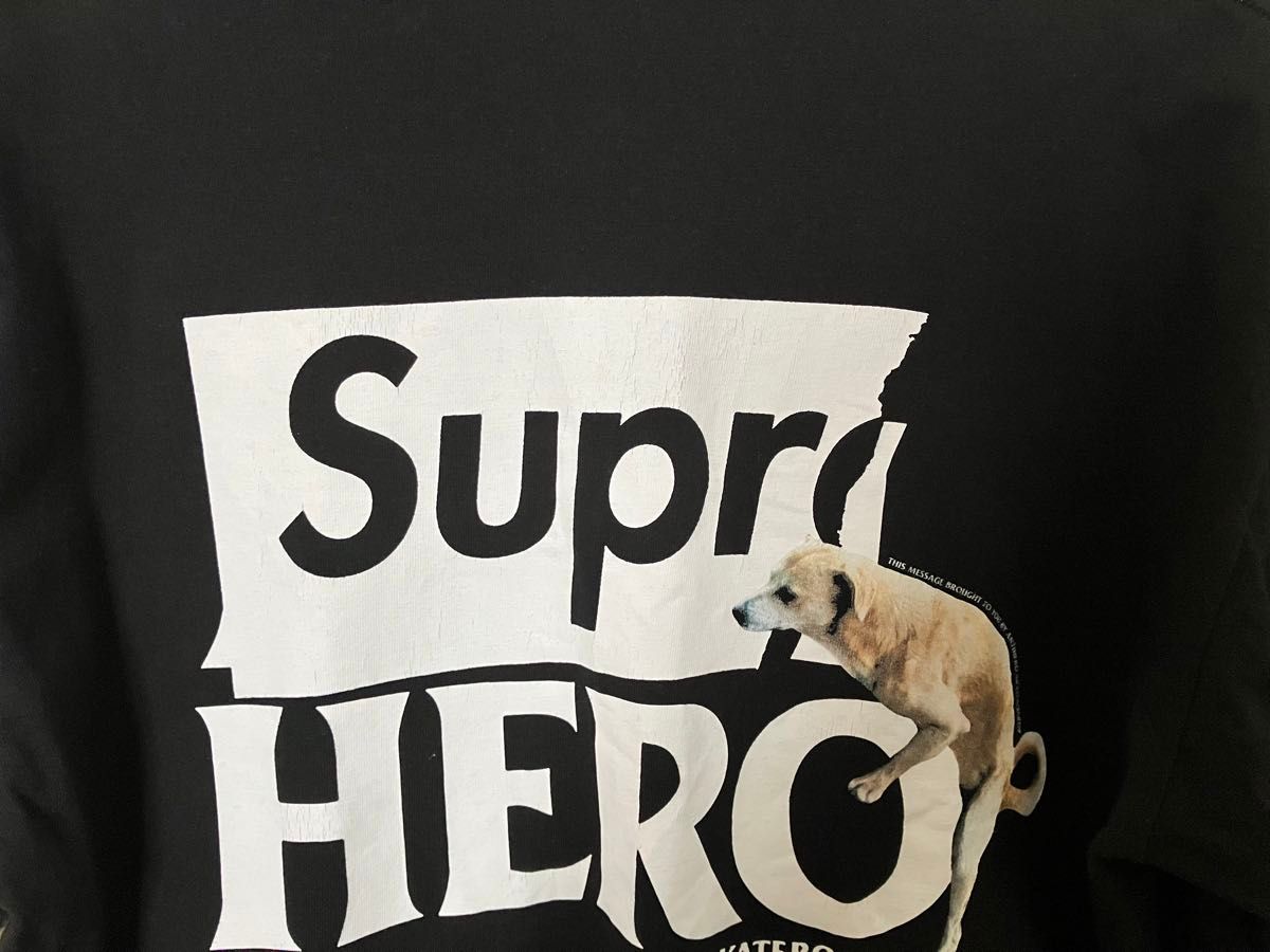 supreme Tシャツ　アンタイヒーローコラボ　ANTI HERO 使用感多少有り　Lサイズ