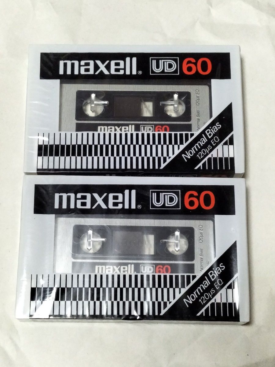 maxell マクセル UD 60 60分 2本セット ノーマルポジション TYPEⅠ カセットテープ 昭和レトロ 日立マクセル