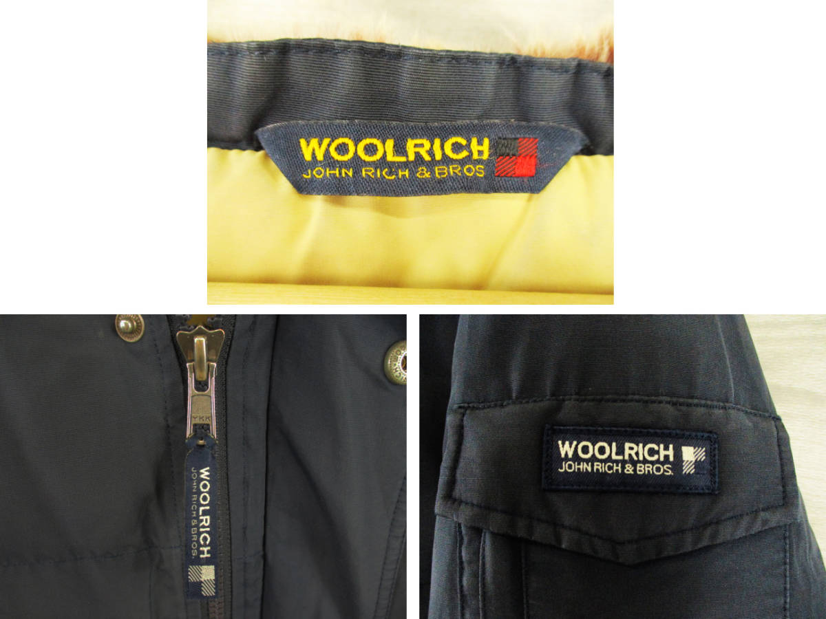 WOOLRICH●ウールリッチ＜ラビットファー フード付き ダウンジャケット＞●M347c_画像9