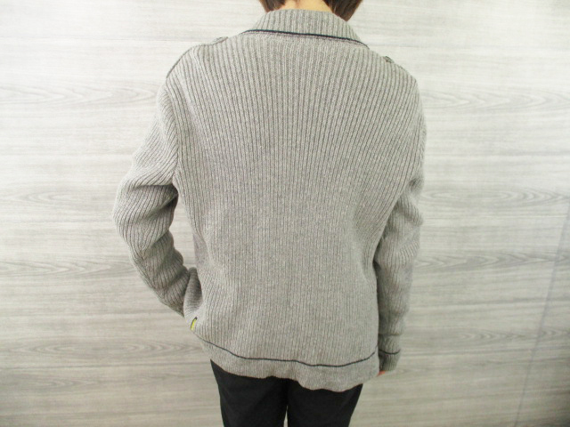 ARMANI JEANS●アルマーニジーンズ レディース＜ウール混 ニット ジャケット＞M2294c_画像3